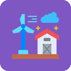 Windmill village Icon