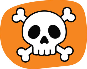 Spooky Halloween icons set for festive seasonal design and decorations