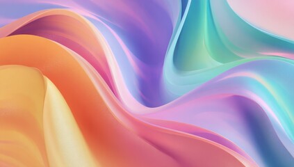 Fototapeta premium Abstract swirling colors in soft, flowing shapes