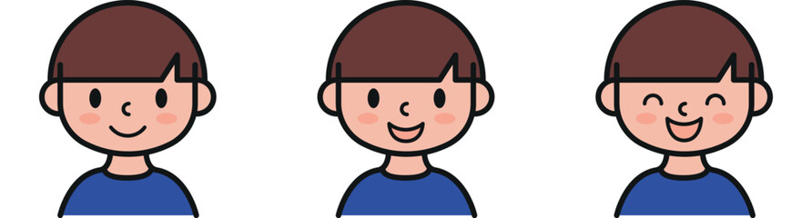 Get a lively collection of boy facial expressions vector illustration, perfect for adding personality to your designs. Ideal for websites, apps, and creative projects!