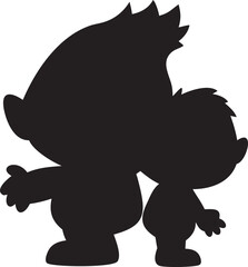 Dark Devil Figure Silhouette