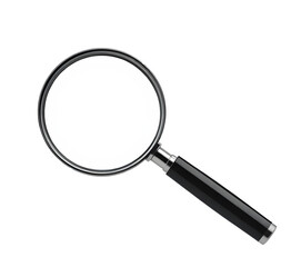 ia generated. magnifying glass isolated on a white background