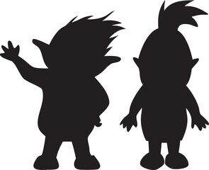 Evil Devil Character Silhouette