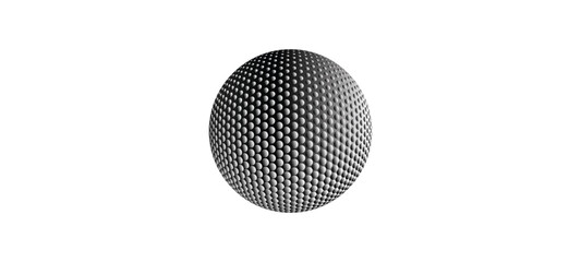 Halftone Dotted Sphere – Modern Graphic Element