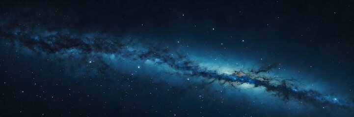 Fototapeta premium Vast Night Sky Showing Milky Way Galaxy with Bright Stars and Dark Cosmic Dust