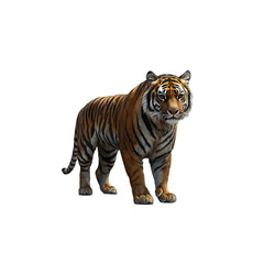 Obraz premium tiger isolated on a transparent background, in a PNG format