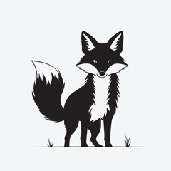 Obraz premium vector illustration of a fox