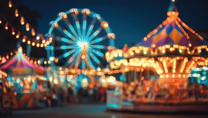 Blurred carnival night scene (2)