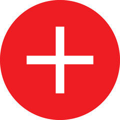 Fototapeta premium t shirt design Vector Concept of Addition and Subtraction with Red Plus and Blue Minus Icons in a Cyclical Graphic