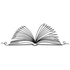 open book vector illustration