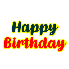 Celebrate with vibrant Happy Birthday wishes in modern style for cards and invitations design