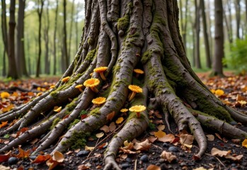mycorrhizal fungi help trees absorb more carbon by increasing root efficiency and nutrient availability leading to larger carbon sinks
