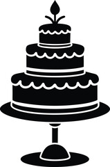 cake topper on white background.eps