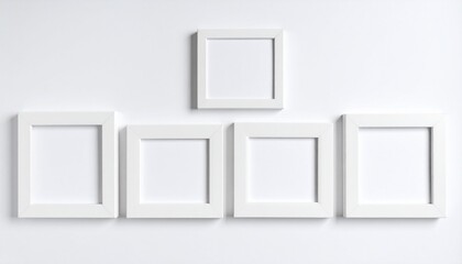 Blank White Picture Frames: Mockup for Presentation, Design & Gallery Wall