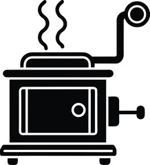 hot lather machine on white background.eps