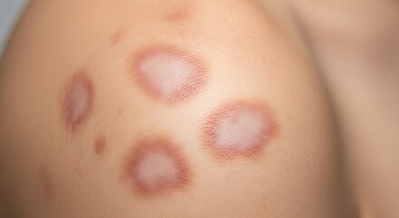 Fototapeta premium Tinea Versicolor Lesion Pattern