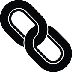paper chain link on white background.eps