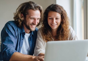Collaborative Work Session Home Office Image Indoor Close-Up Young Professionals Engaging in a Project