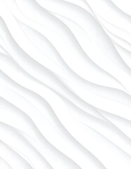 Obraz premium Abstract white background with diagonal, flowing, wavy lines creating a 3D effect