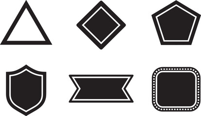 Geometric Triangle Outline Shape Vector Illustration for Modern Design and Creative Projects