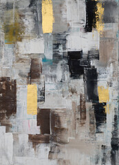 Soft and minimalistic abstract artwork with delicate lines and muted tones, creating a calm and refined aesthetic for modern interiors