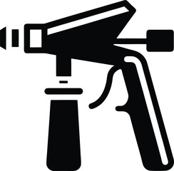 spray tan gun on white background.eps