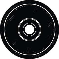 weight plate on white background.eps