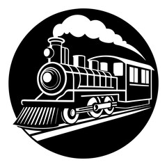 Naklejka premium vector illustration of an old train