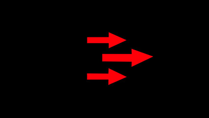 Right arrow for road direction. traffic directional arrows sign.