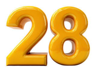 Vibrant number display for digital projects environment graphic content view isolated on transparent background