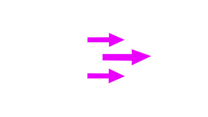 Right arrow for road direction. Glowing red neon light traffic directional arrows sign.