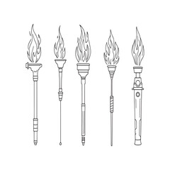 Hand Drawn Plumbers Torch Vector for Technical Manual.eps