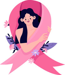 girl in pink dress with heart October Brest cancer awareness 