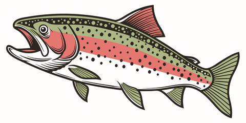 Game Fish Vector Illustration
