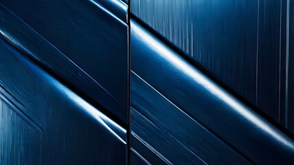 Obraz premium Abstract Blue Geometric Pattern on White Background