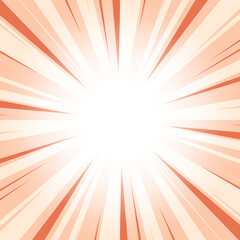 Light Red Ochre Red Abstract Glowing Sunburst Background. Red Glow Effect Sunburst Background for Presentation, Banner, Poster, Flyer, Sales. Pop Art Poster for Summer and Spring Theme.