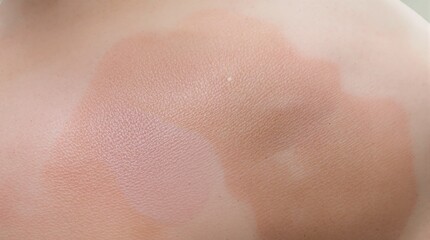 Fototapeta premium Close-up of Hypopigmented Tinea Versicolor