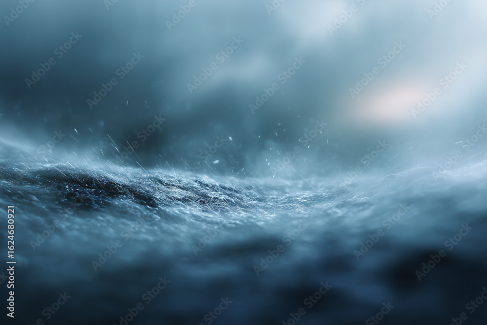 Wall mural abstract close-up of textured surface with dynamic light streaks creating a mysterious and ethereal 