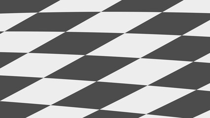 Obraz premium A black and white checkered background. A tiled floor texture. An abstract black and white geometric backdrop.