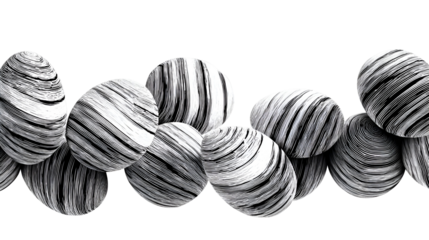 Abstract black and white striped eggs art design