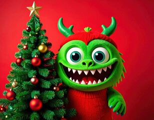 christmas tree monster