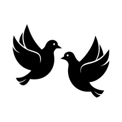 Dove of Peace Silhouettes