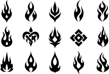 Tribal Tattoo, Abstract Tattoo, Black Ink, Geometric Tattoo, Symmetrical Design, Tattoo Art,  graphics vector  bundle