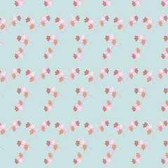 Spring seamless pattern with flowers.