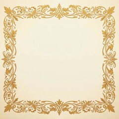 Elegant Certificate Border Design with Ornamental Frame