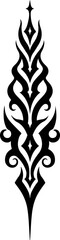 Obraz premium Tribal Tattoo, Abstract Tattoo, Black Ink, Geometric design graphics