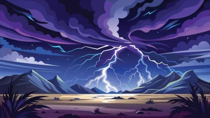 Fototapete Rund Warmes Lila Abstract winter landscape with snow, trees, and a serene blue sky, featuring graceful curves and the beauty of nature's icy art  © Mark devil