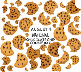 National chocolate chip cookie day is celebrated every year on 4 august

