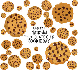 National chocolate chip cookie day is celebrated every year on 4 august