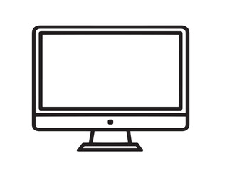 Minimal Desktop Icon With Clean Modern Line Art Style